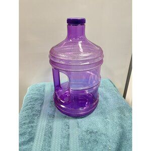 Purple Full Gallon Water Bottle 128oz 1 Gallon BPA Free Jug Handle Hydration